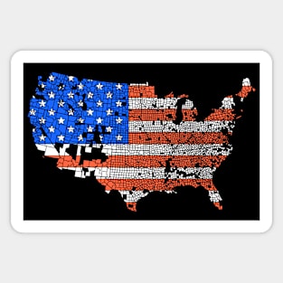 Trump 2024 Election Map Flag Sticker